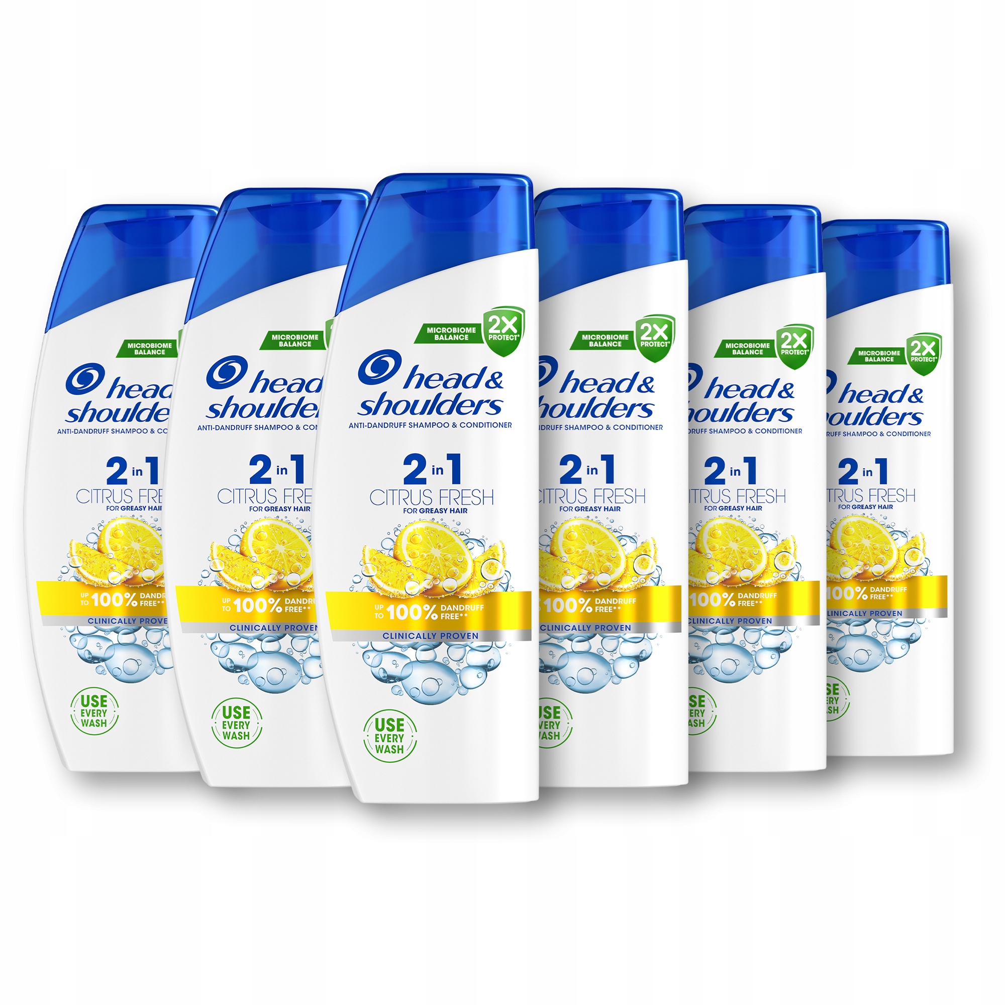 Šampón 2 v 1 Head & Shoulders Citrus Fresh, 6 x 330 ml